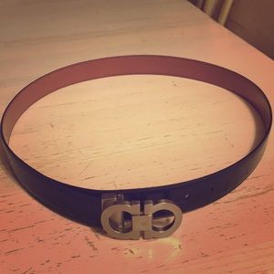 Size 38  feragamo belt and buckle